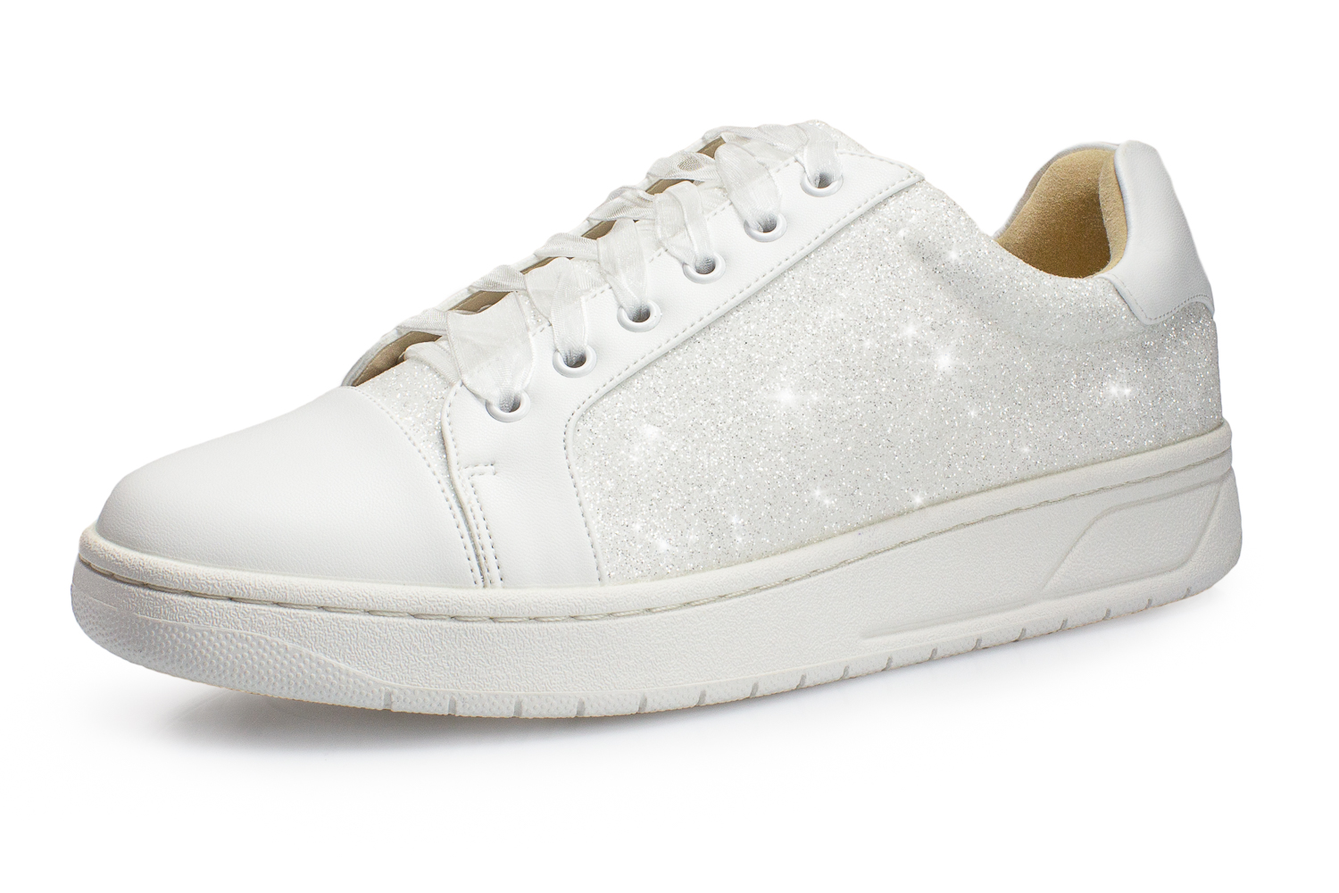 Brautsneaker Sporty Elfenbein Glitter Nappalon