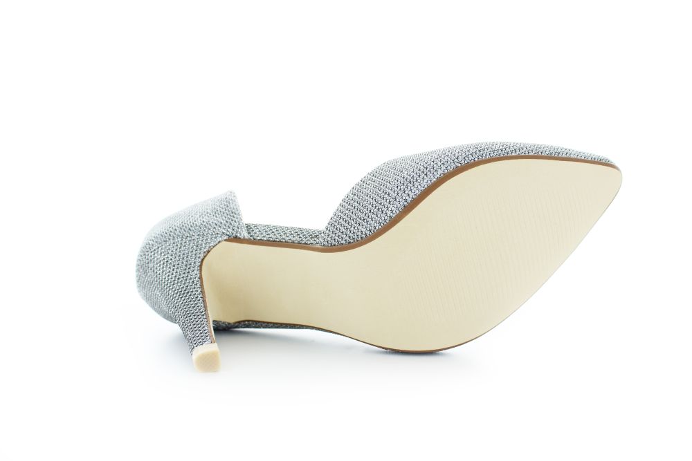 817-silber-cMdsOeriCkOils D'orsay Pumps Lucia silber Glitter