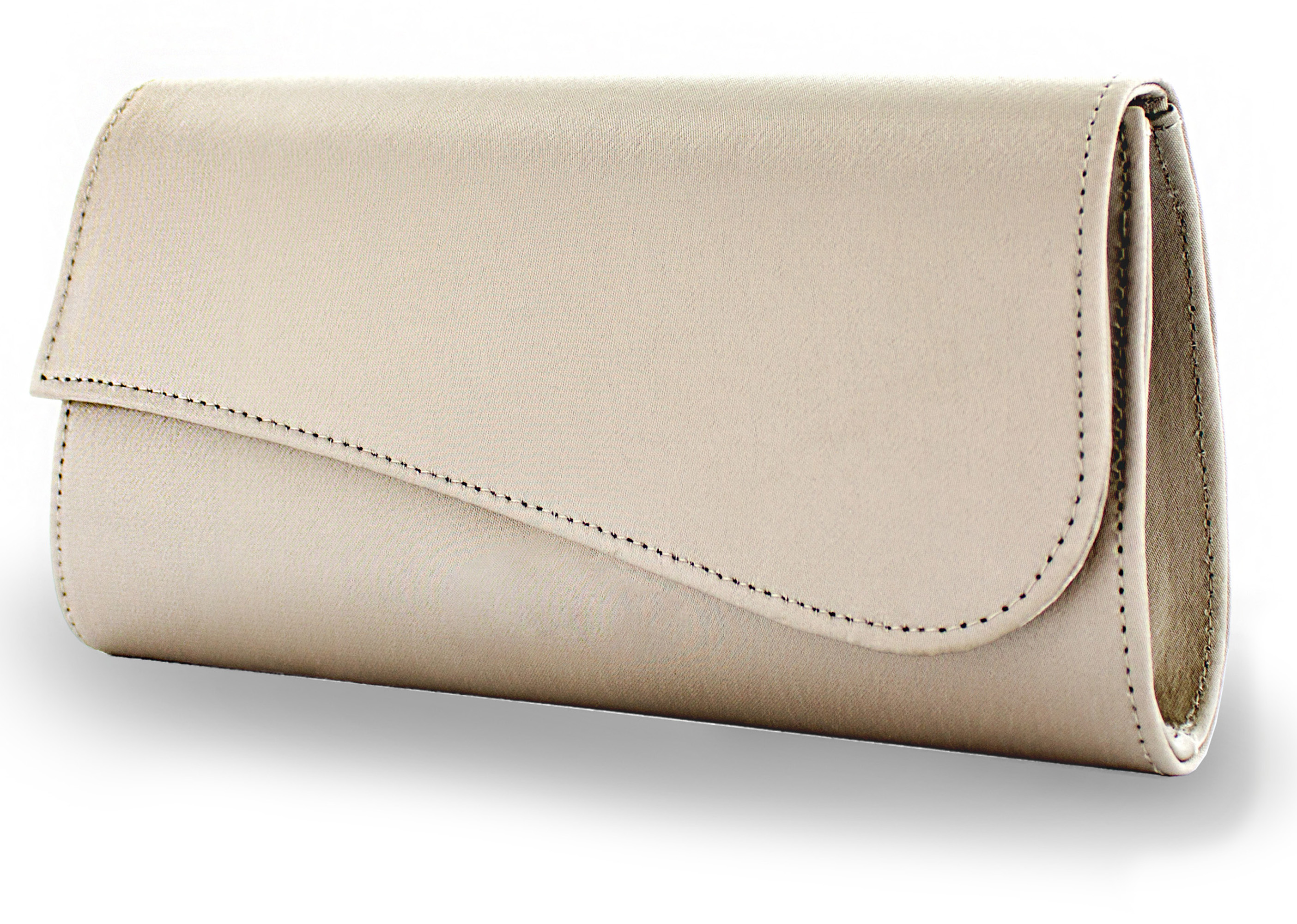 Satin Handtasche Julia taupe
