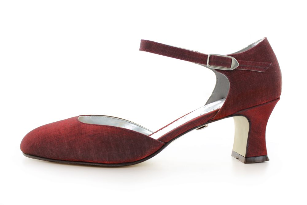 bequeme Riemchen Pumps Happy rubin Satin