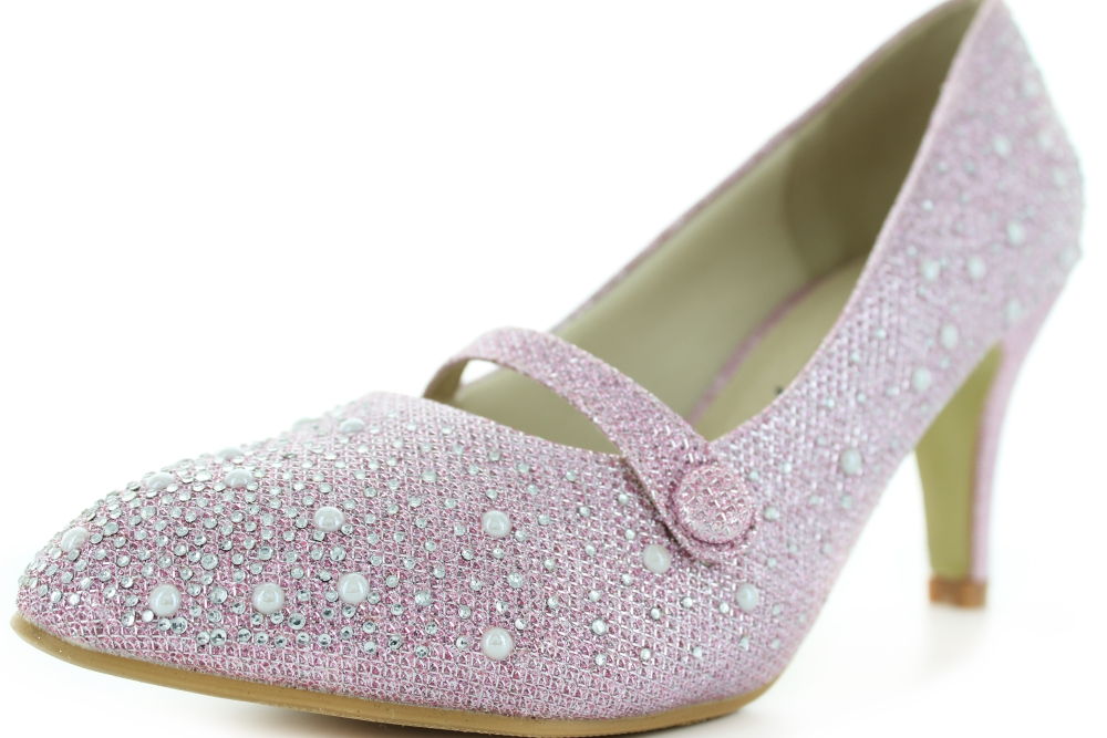 Perlen Pumps Destiny pink