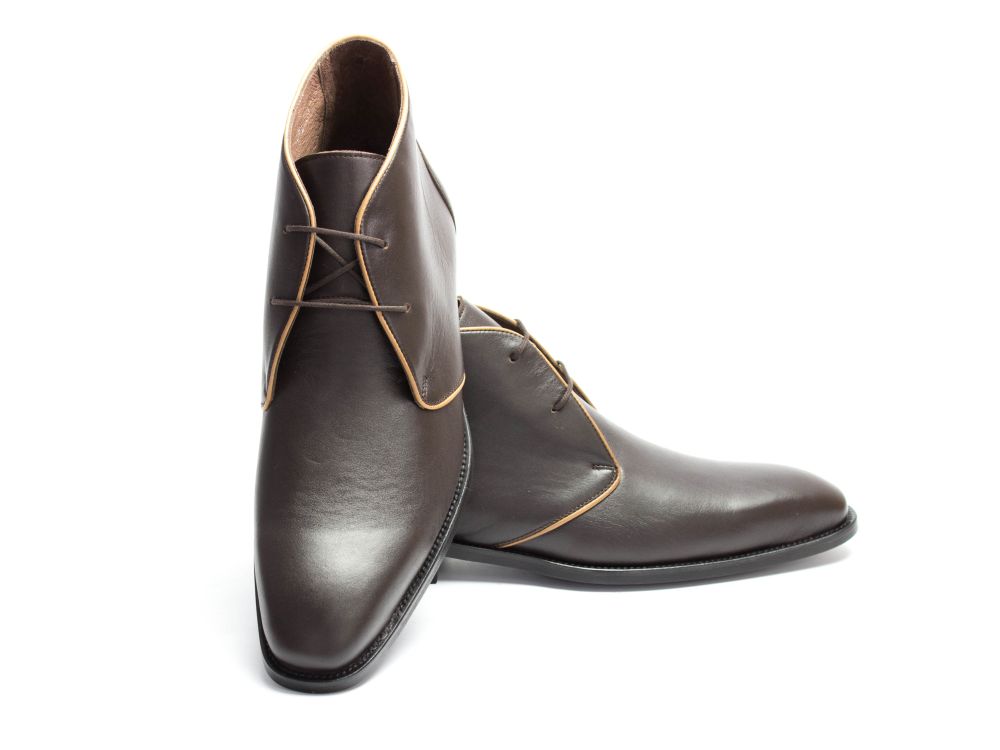 472-schoko-5 Halbstiefel Desert Storm schoko Nappa