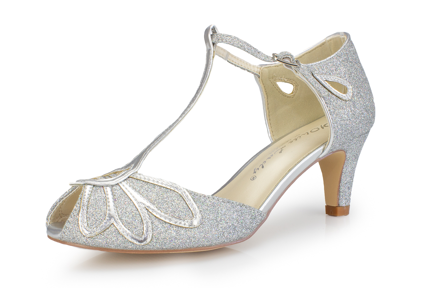 Glitter Peeptoe Pumps - Monroe silber multi Glitter Glitter Peeptoe Pumps - Monroe silber multi Glitter