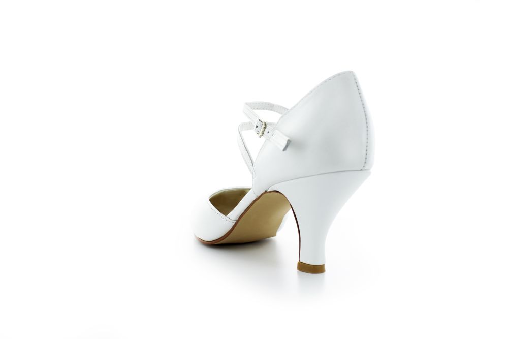 Brautschuhe Sylvie weiß Leder