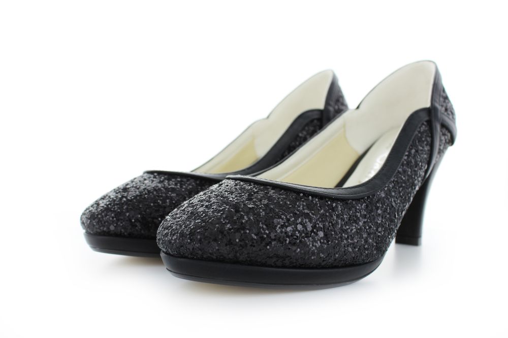 832-schwarz-d Glitter Pumps Kim schwarz