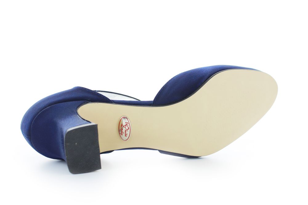 255-ocean-c Riemchen Pumps Happy ocean Satin