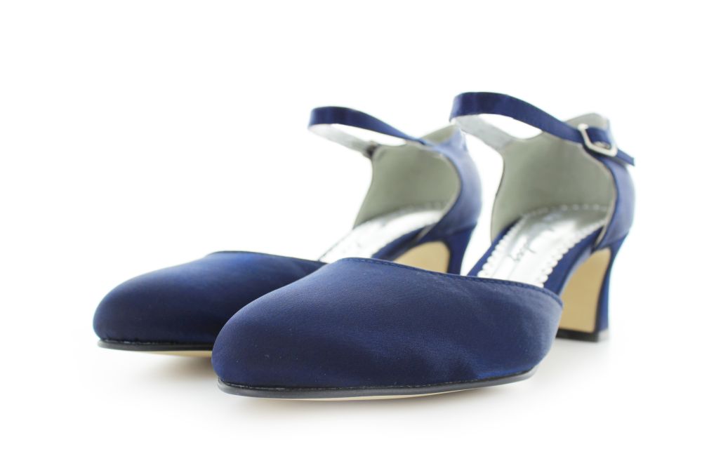 255-ocean-d Riemchen Pumps Happy ocean Satin