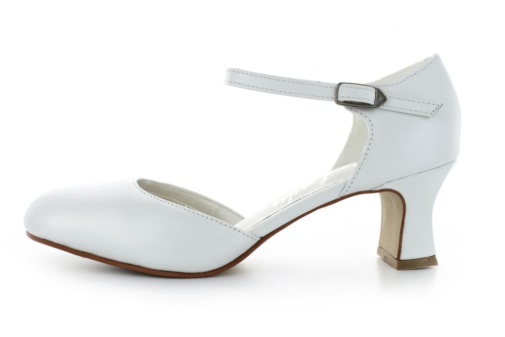 Brautschuhe Patrizia weiß Leder
