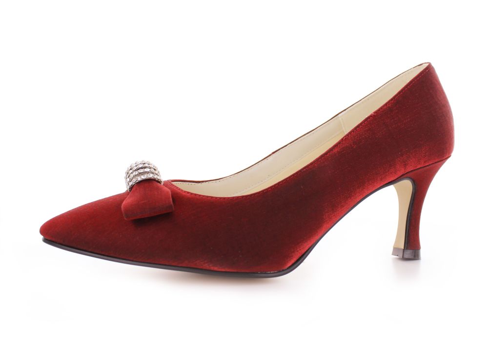 705-rubin-a Vintage Pumps Igrid rubin Satin