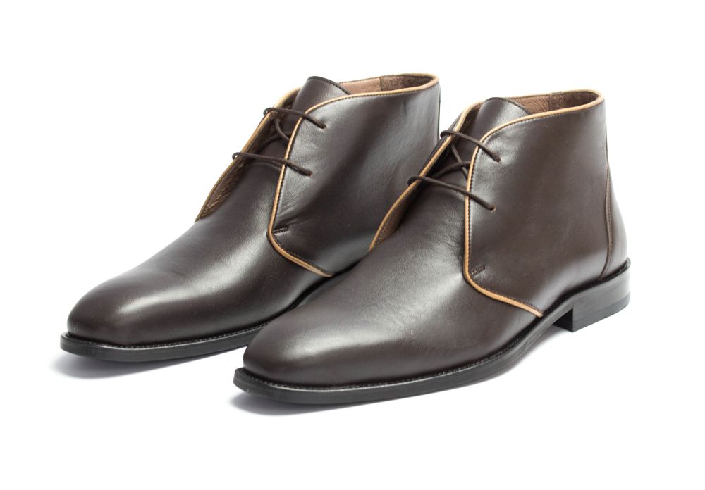 472-schoko-3 Halbstiefel Desert Storm schoko Nappa