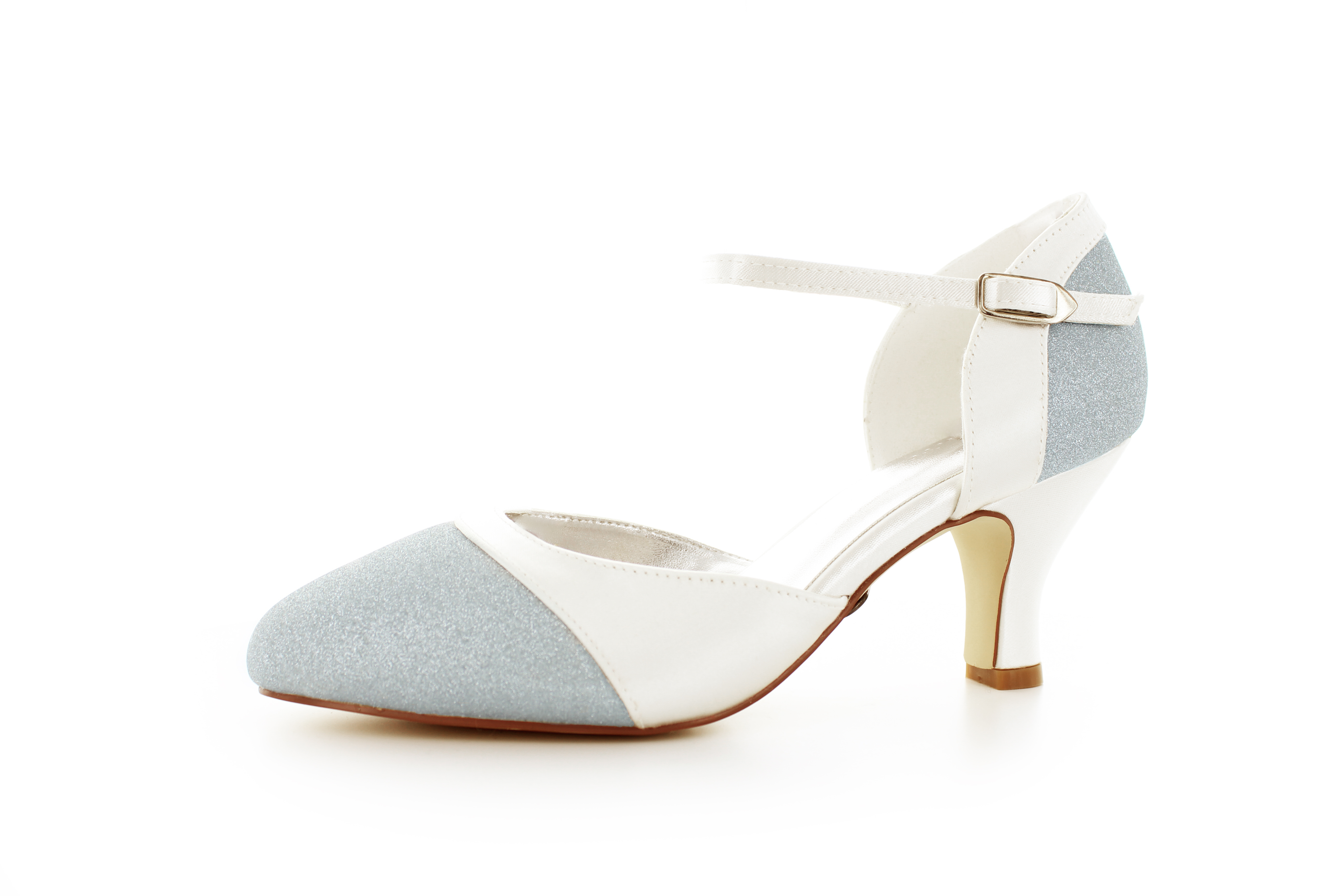 701-ivory-silber-36018-b Brautschuhe Helena ivory-silber Satin Glitter