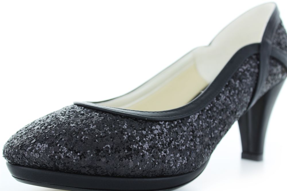832-schwarz-b Glitter Pumps Kim schwarz
