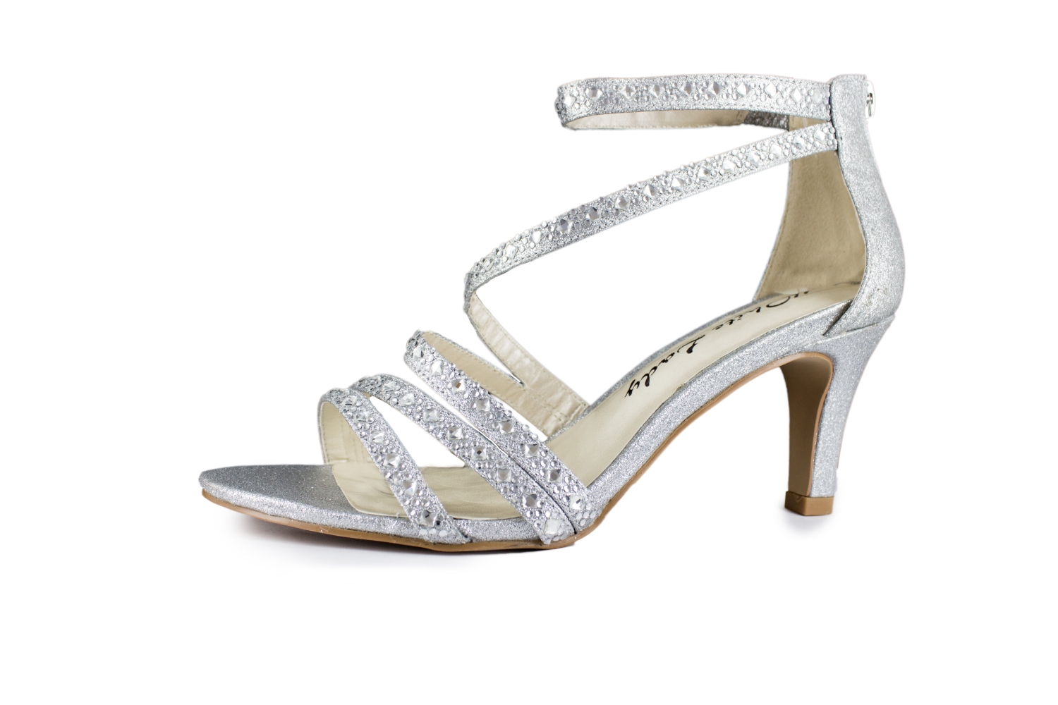 Sandalette Grace silber-Glitter