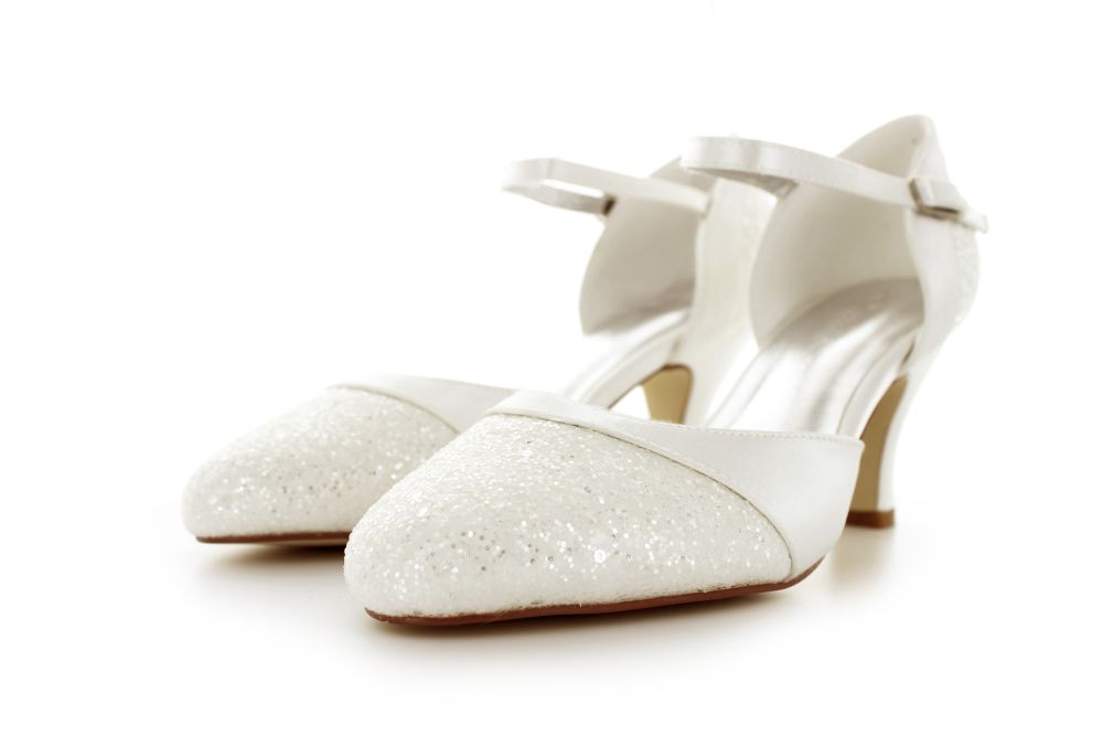 701-ivory-ivory-d Brautschuhe Helena ivory-ivory Satin-Glitter