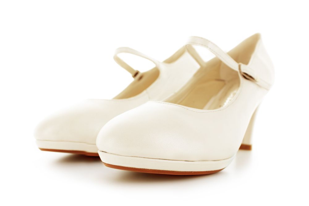 Brautschuhe Emilia offwhite Leder