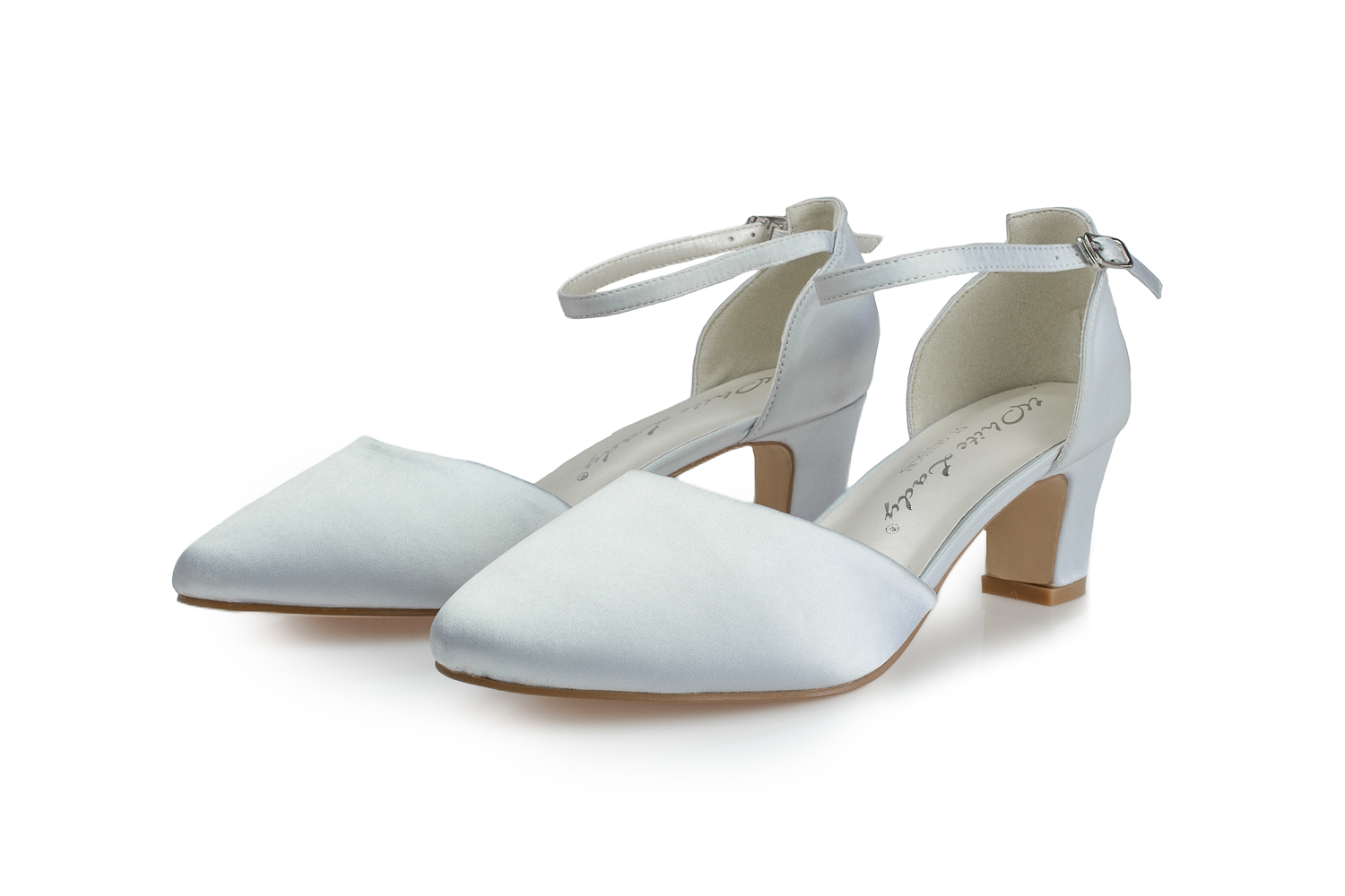 700_silber_3 White Lady Satin Brautschuhe Athena silber