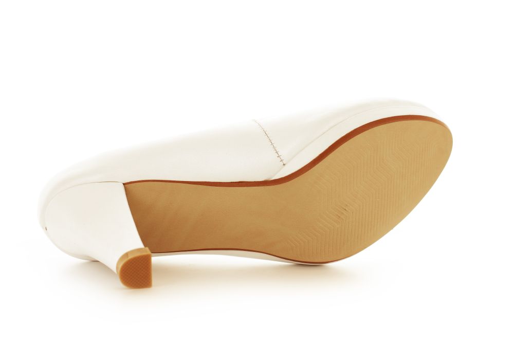 Brautschuhe Emilia offwhite Leder