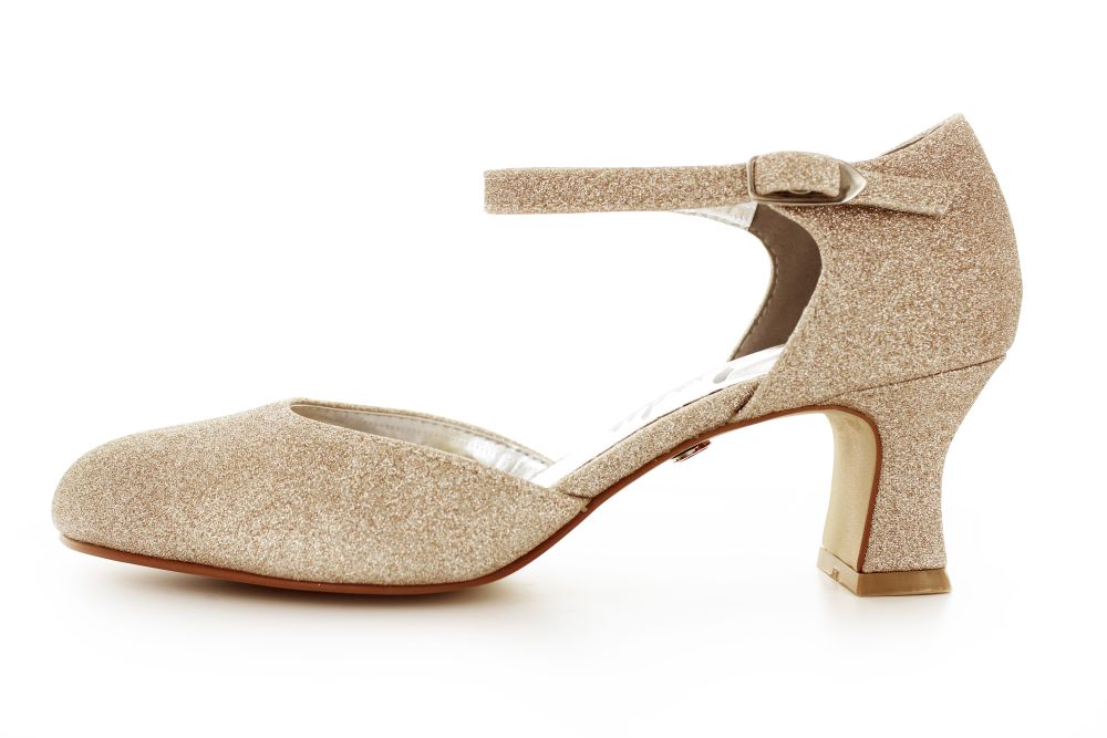255-Glitter-champagnerX2ygNdQfHXaNr Riemchen Pumps Happy champagner Glitter