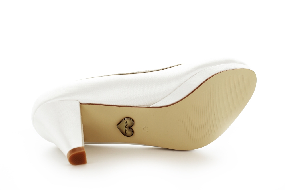 838-Satin-ivory-silber-c Brautschuhe Salome ivory-champagner