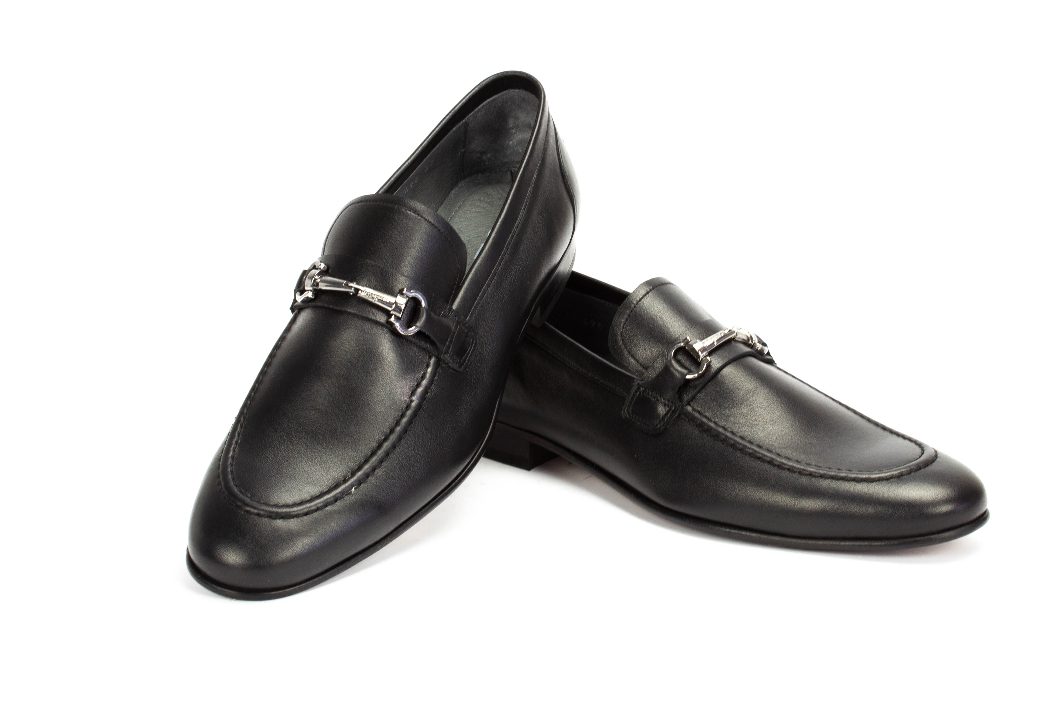 496-schwarz-4 Slipper Herrenschuhe Patrick schwarz Nappa