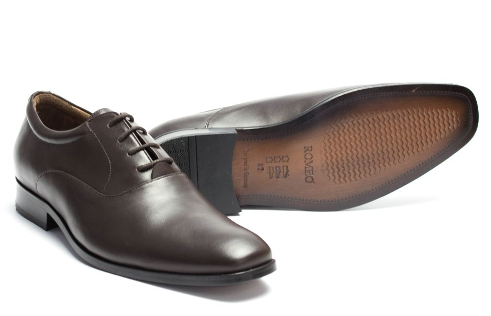 405-schoko-7 Oxford Herrenschuhe Astair schoko Ledersohle