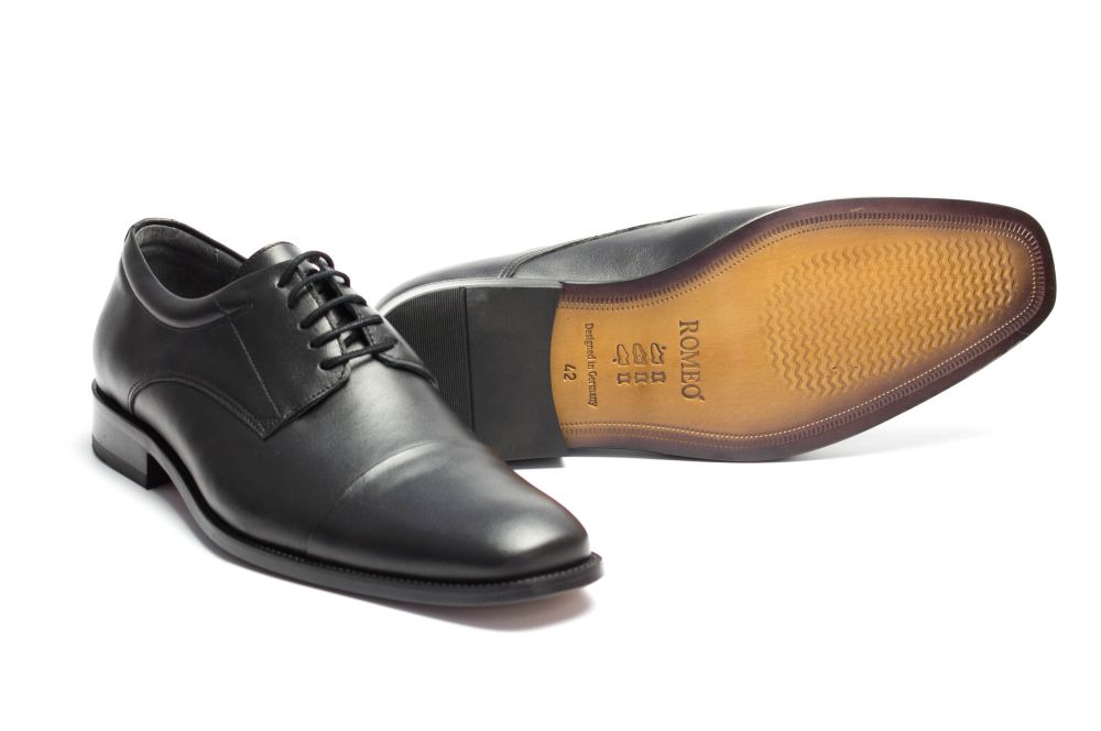 410-schwarz-7 Oxford Herrenschuhe Heartbreaker schwarz Ledersohle