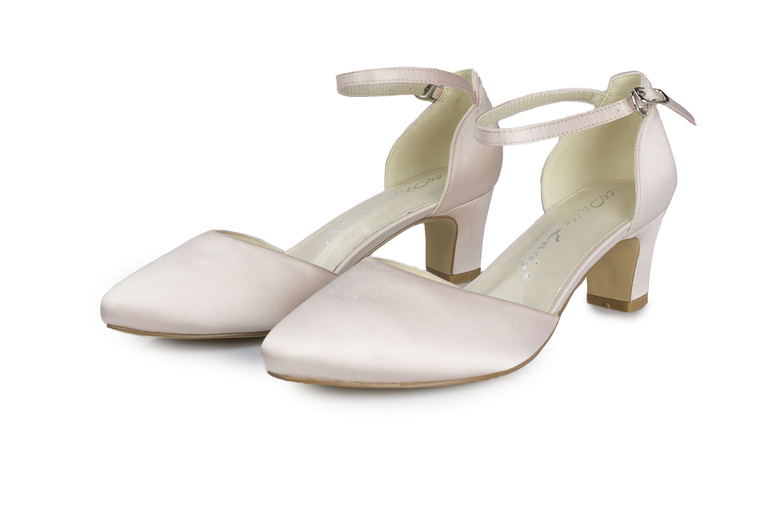 White Lady Brautschuhe Athena blush Satin