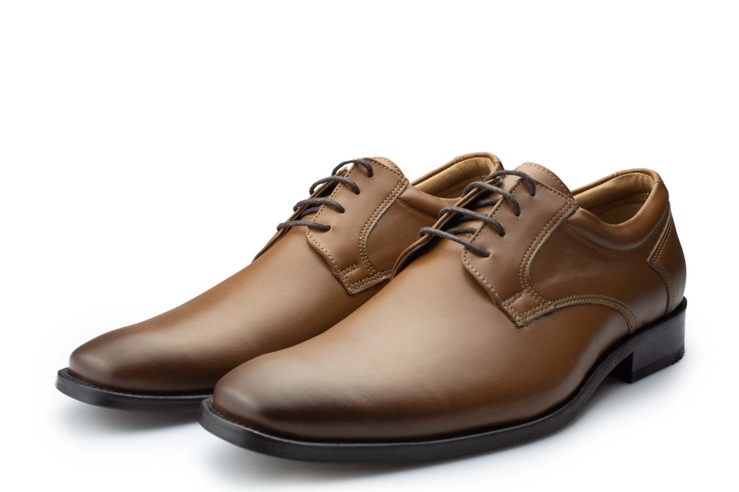 401-cognac_2 Derby Herrenschuhe Lucien-LS cognac