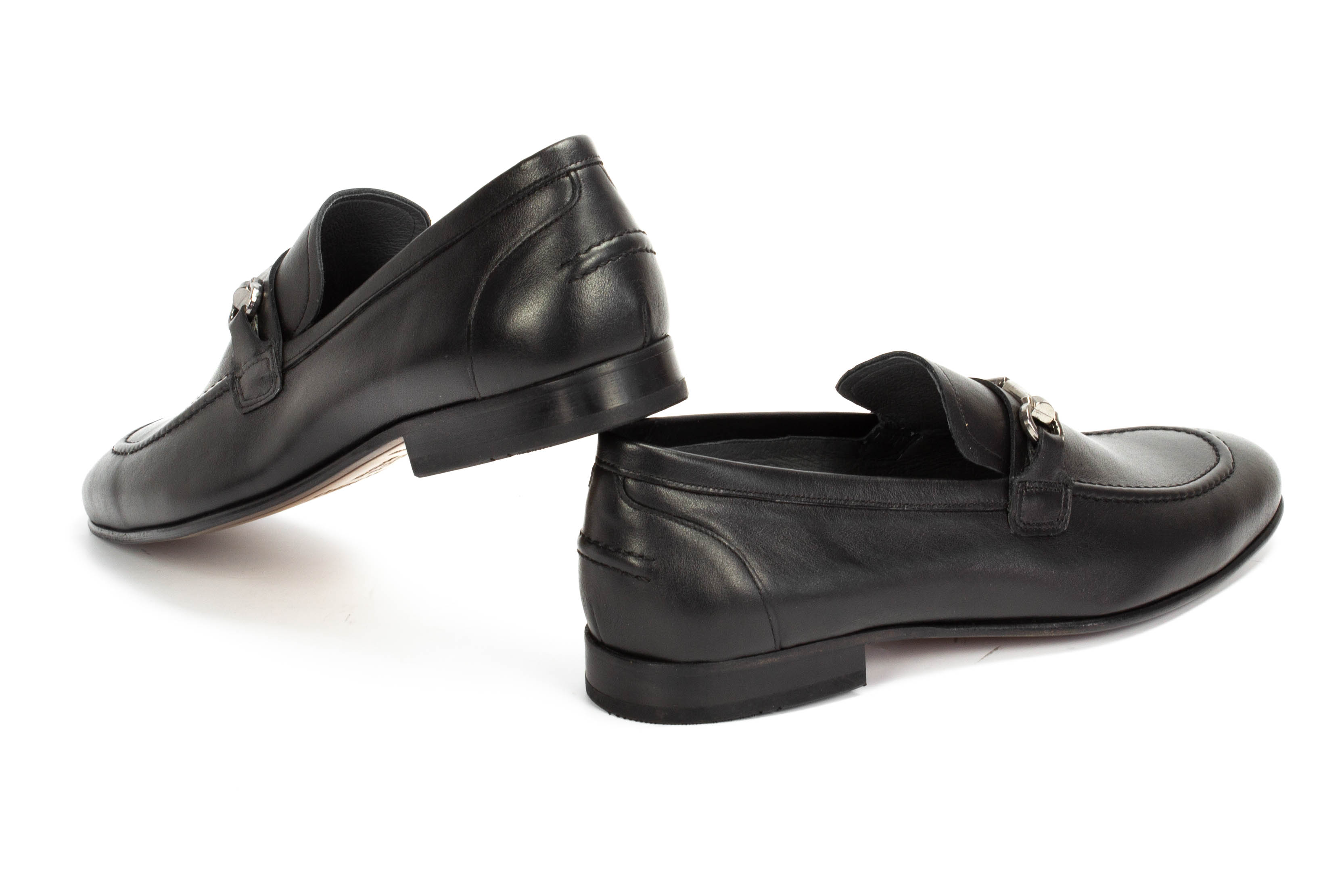 496-schwarz-5 Slipper Herrenschuhe Patrick schwarz Nappa