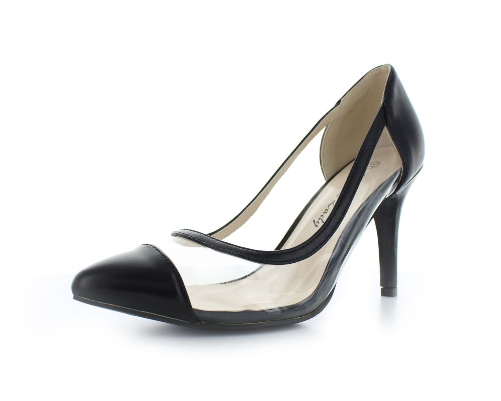 829-schwarz-a durchsichtige Pumps Aphrodite schwarz