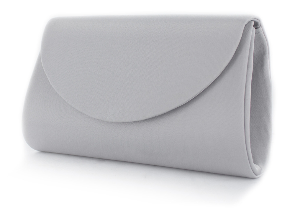 Satin Handtasche Susi platin