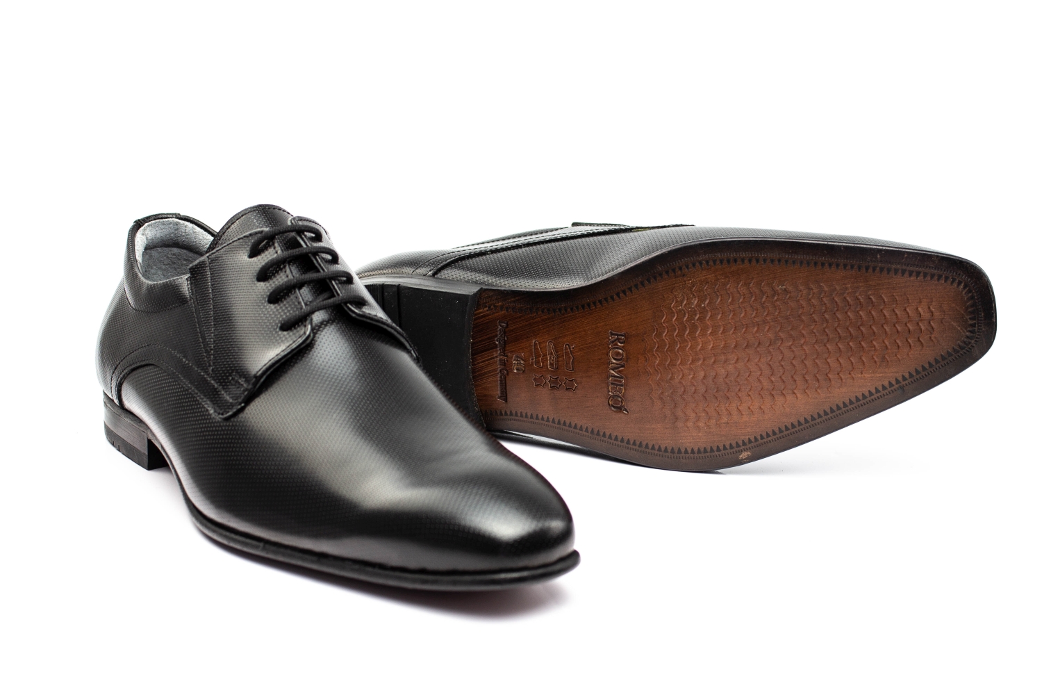 495-sw-mosaik-3 Derbyschuhe Ace-LS schwarz-Mosaik Nappa