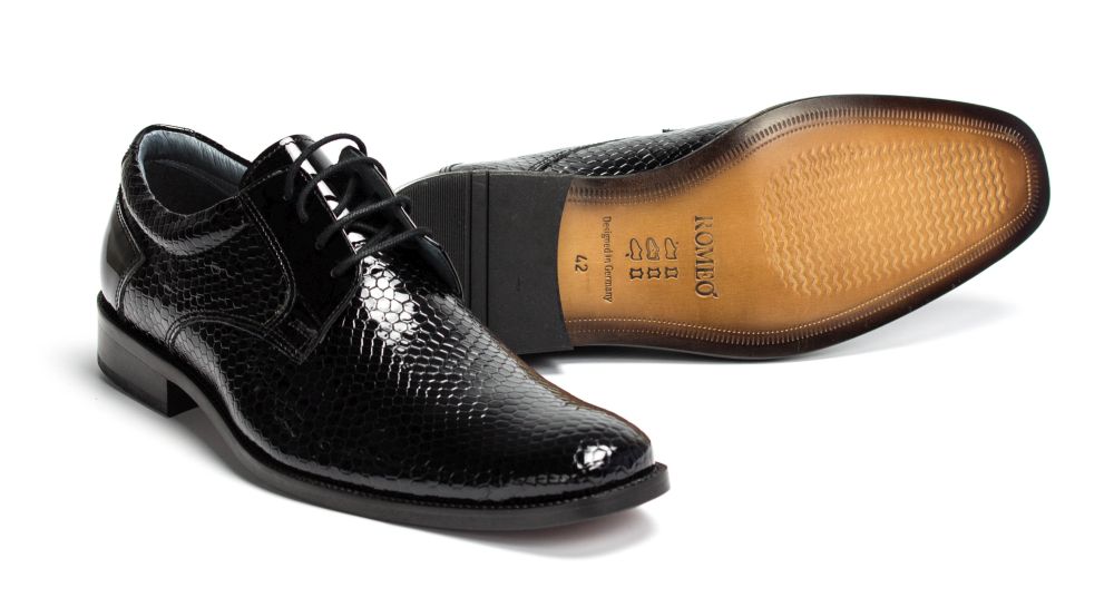 402-schwaz-Kroko-2-s Derby Herrenschuhe Lucien-LS schwarz Kroko