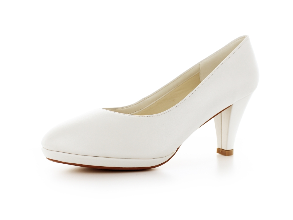 Brautschuhe Maja offwhite Leder