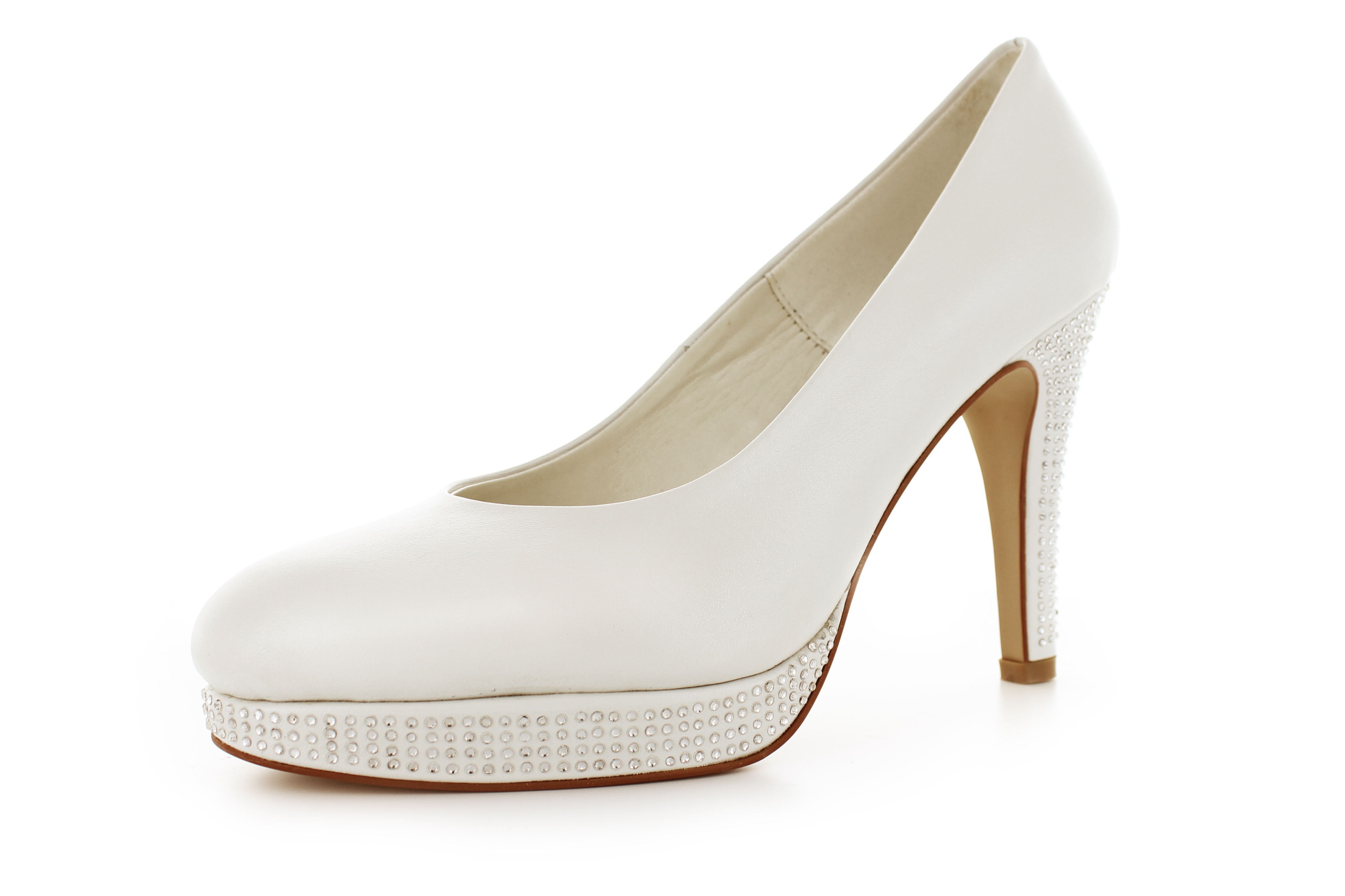 Brautschuhe Ava offwhite Leder