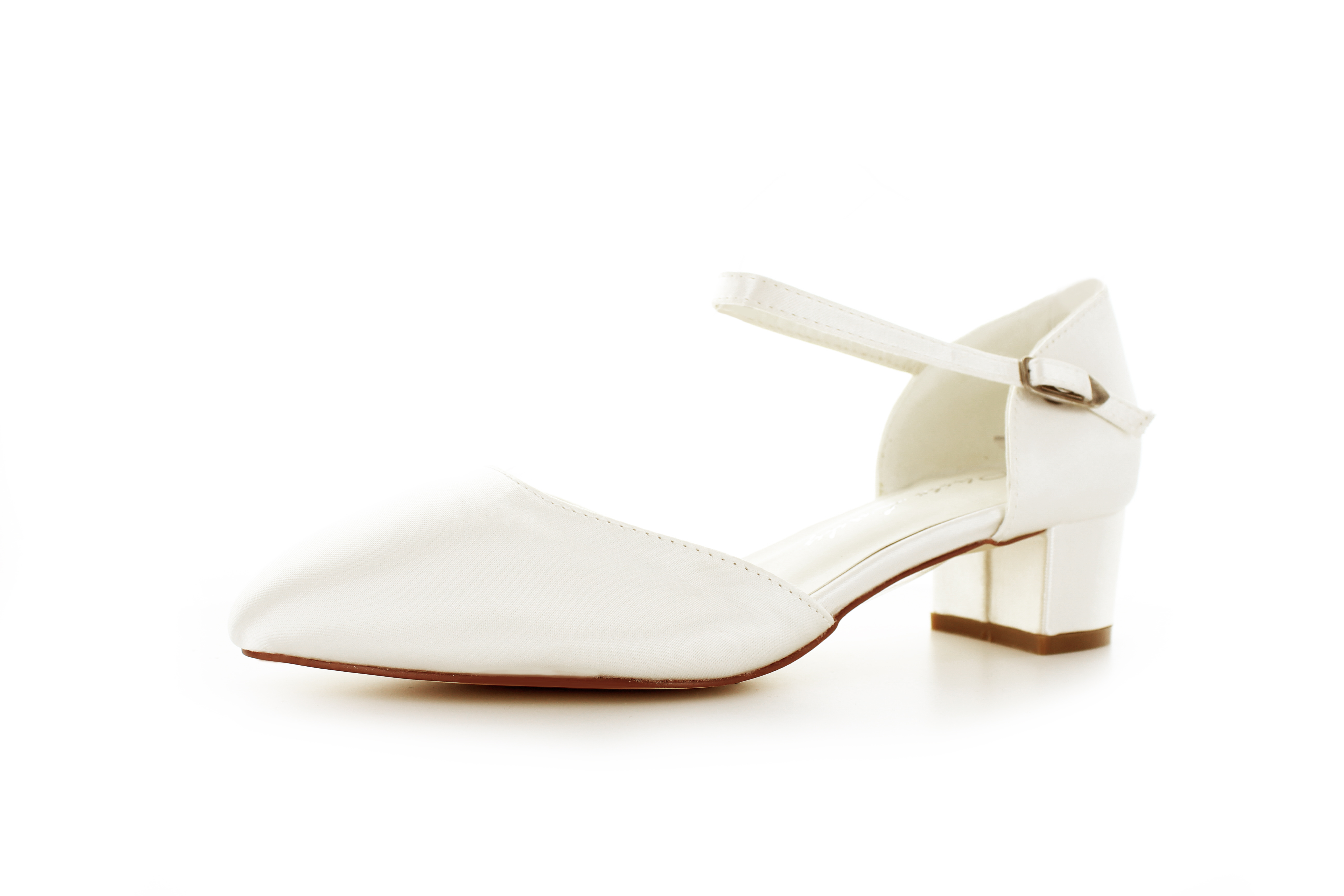 offene Brautschuhe Estelle ivory Satin