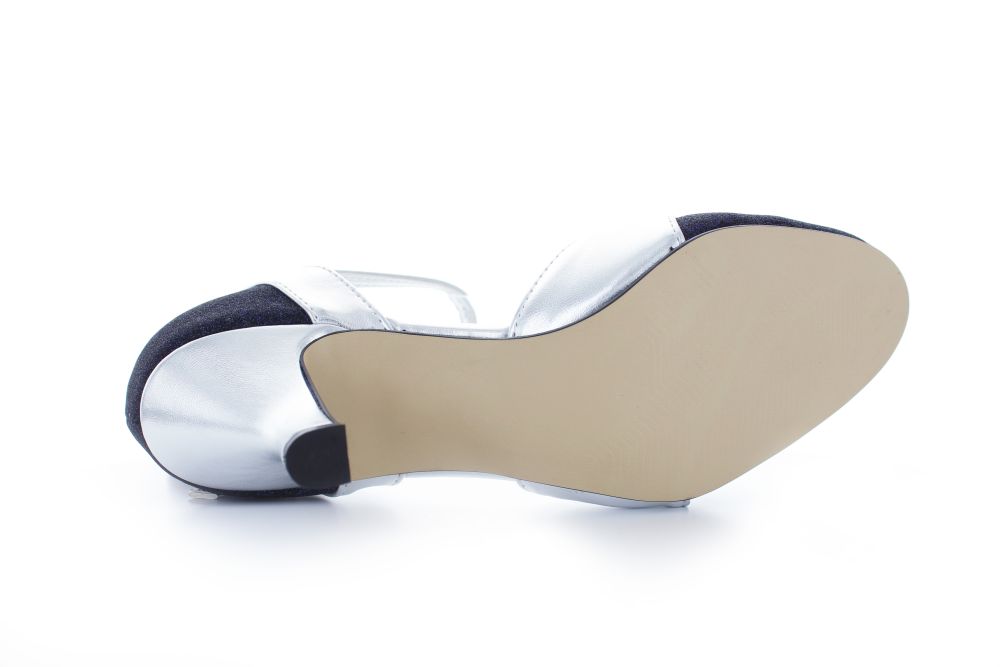 701-silber-zauberblau-c Riemchen Pumps Helena silber-zauberblau