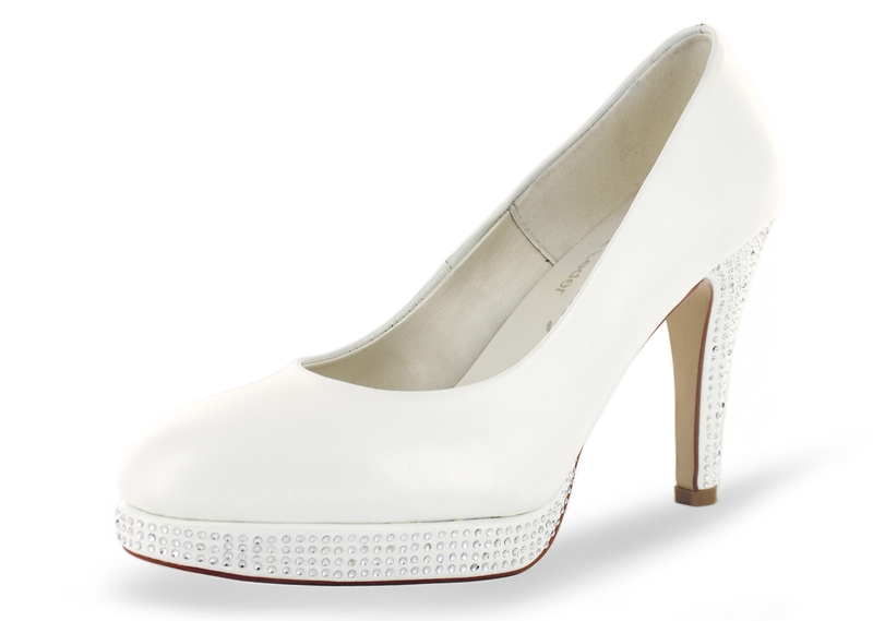 279-Leder-white hohe Brautschuhe Ava  weiß Leder