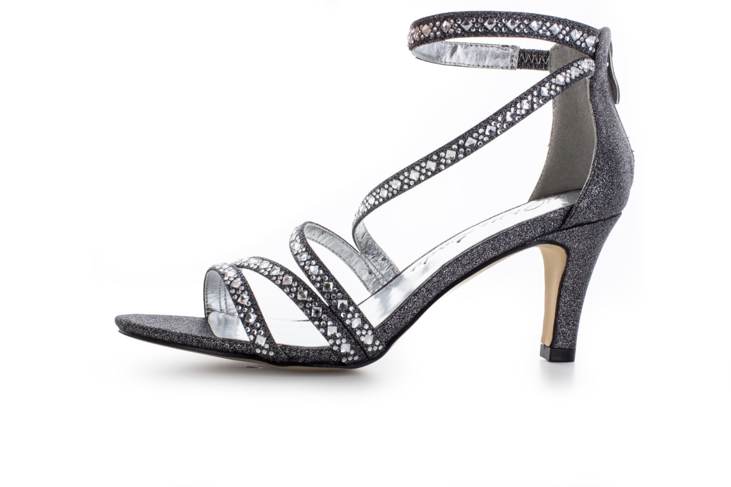 865-schwarz-glitter-c Sandalette Grace schwarz-Glitter