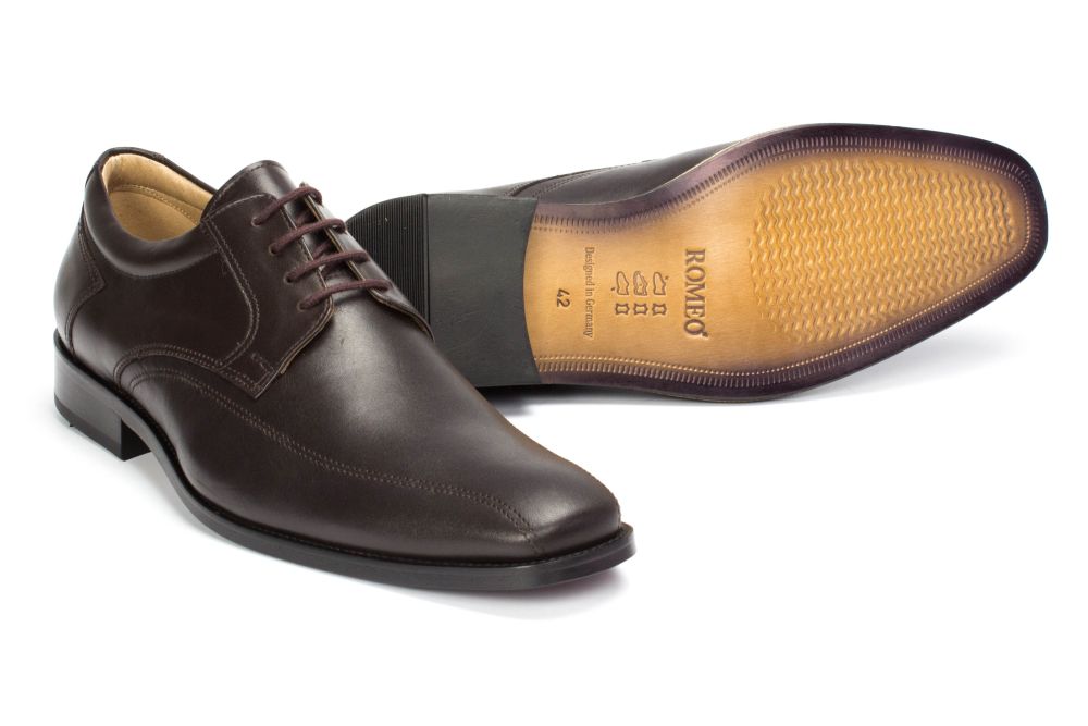 402-schoko-3 Derby Herrenschuhe Alpha-TS schoko