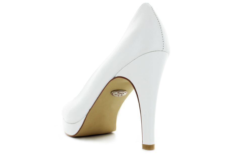 278-weiss-e Brautschuhe Aurelia weiß Leder