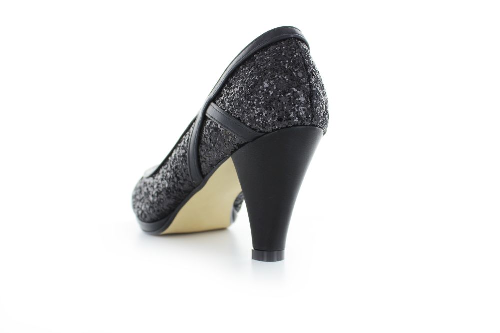 832-schwarz-e Glitter Pumps Kim schwarz