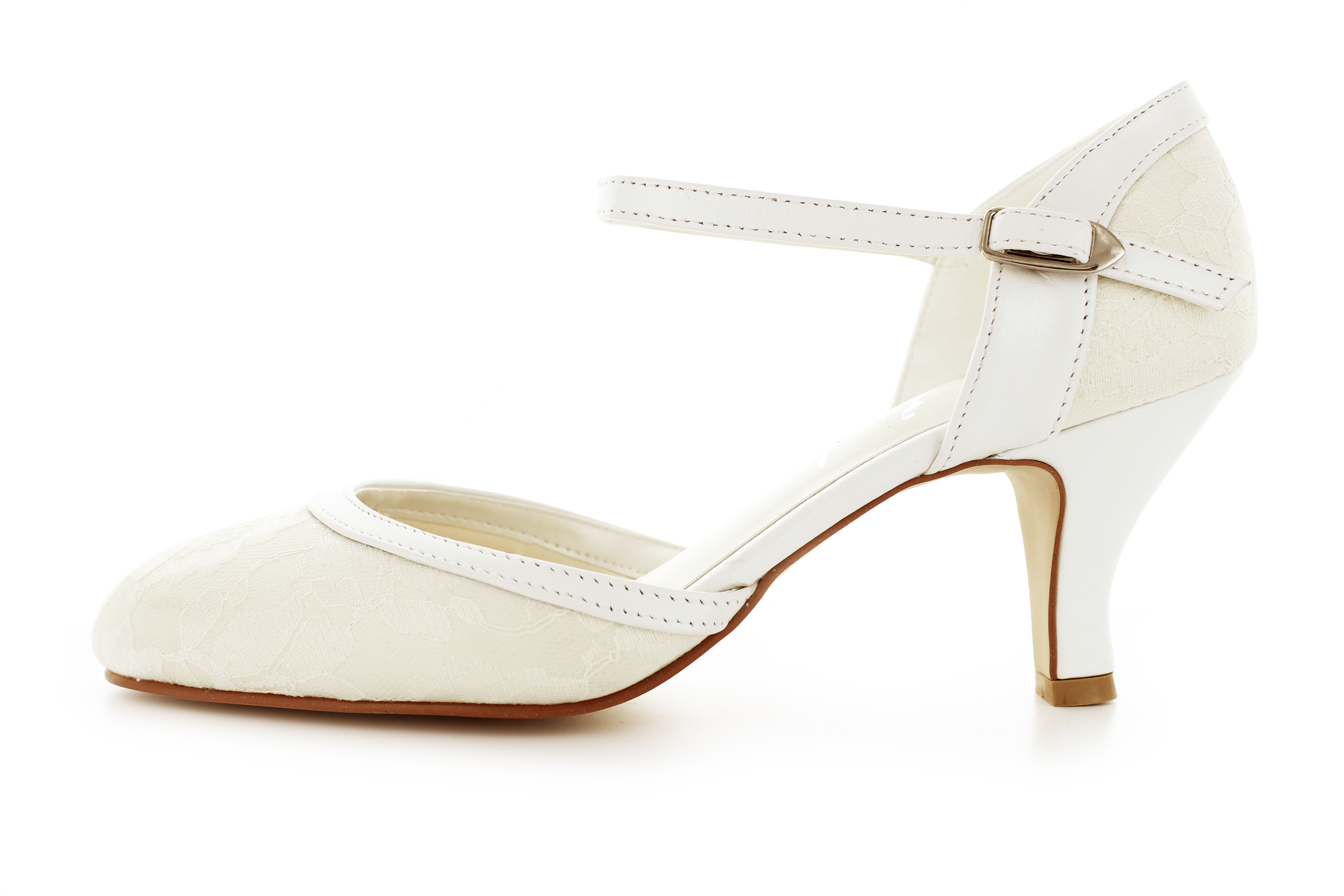Brautschuhe Lina offwhite Spitze