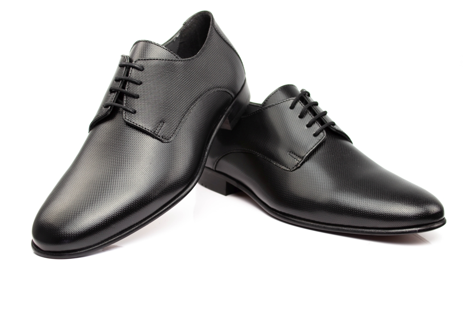 498-sw-Mosaik-3 Derby Herrenschuhe Dario schwarz-mosaik