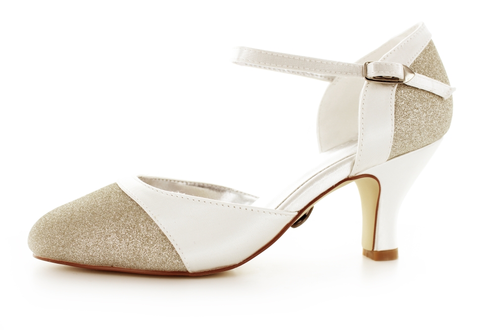 701-Glitter-ivory-champagner Brautschuhe Helena ivory-champagner