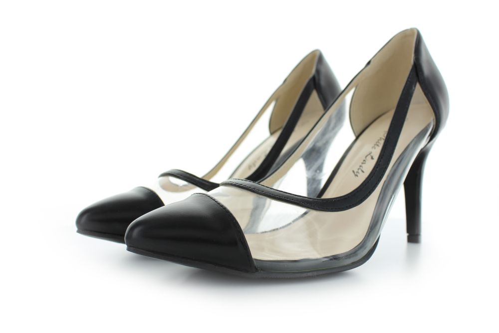 829-schwarz-d durchsichtige Pumps Aphrodite schwarz