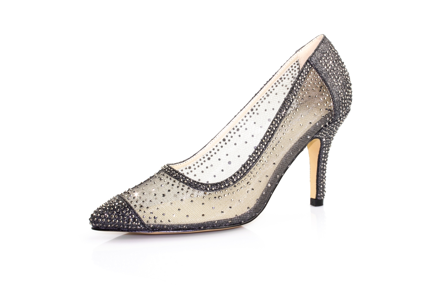 930-schwarz01 durchsichtige Pumps Schneewittchen schwarz