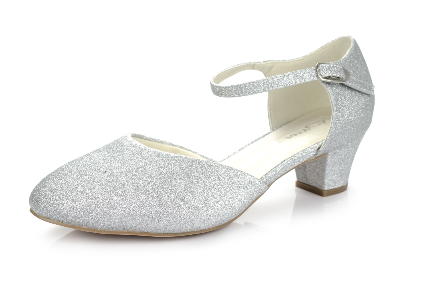 weite Pumps Annabell silber-Glitter