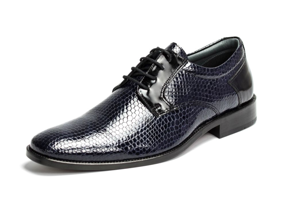 402-blau-schwaz-Kroko-1hv0NDHXI2H4N7 Derby Herrenschuhe Lucien-LS blau-schwarz Kroko