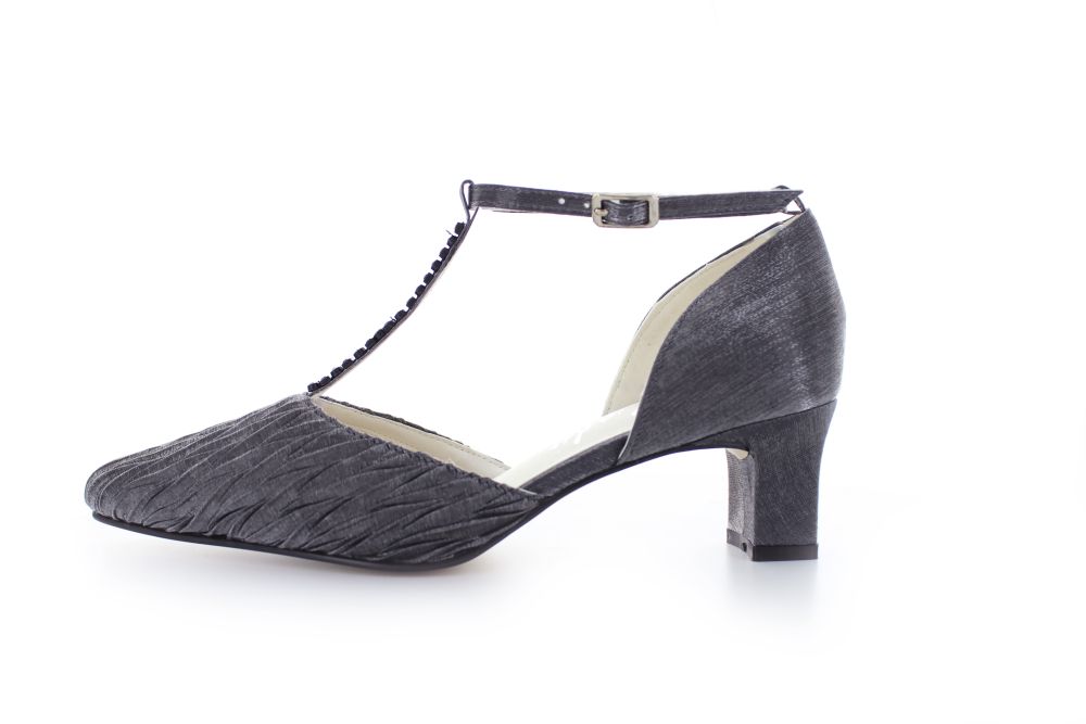 Riemchen Pumps Wally silber Satin